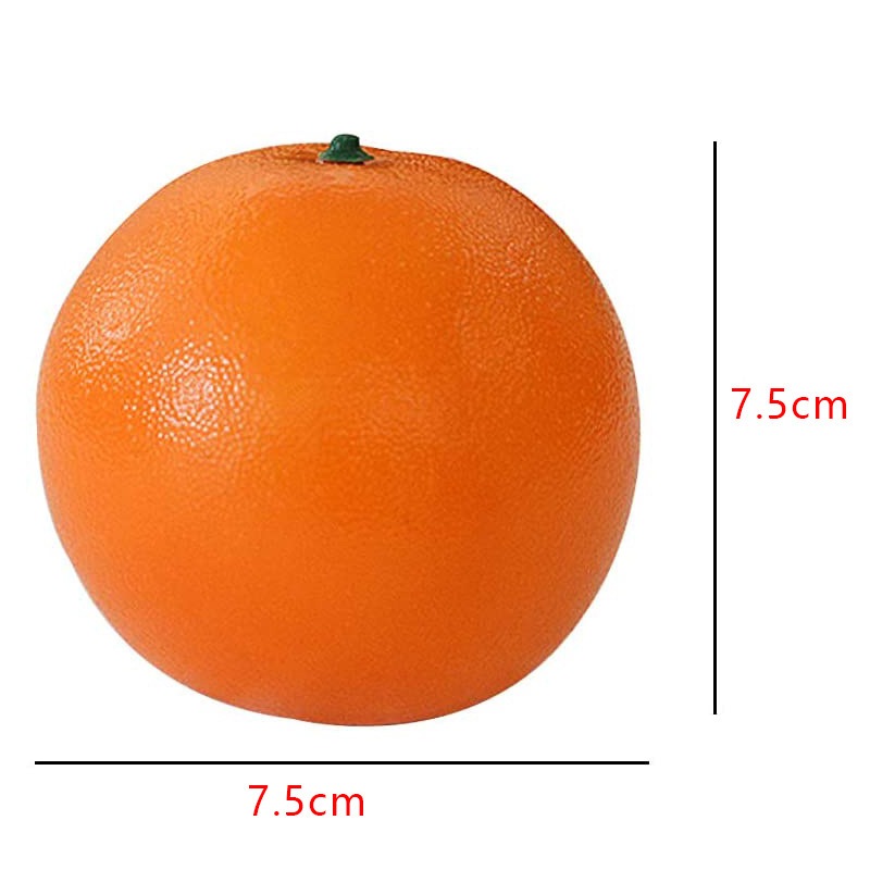 FR-32ผลไม้ปลอม พร้อมส่งส้มปลอม 7.5*7.5cm.