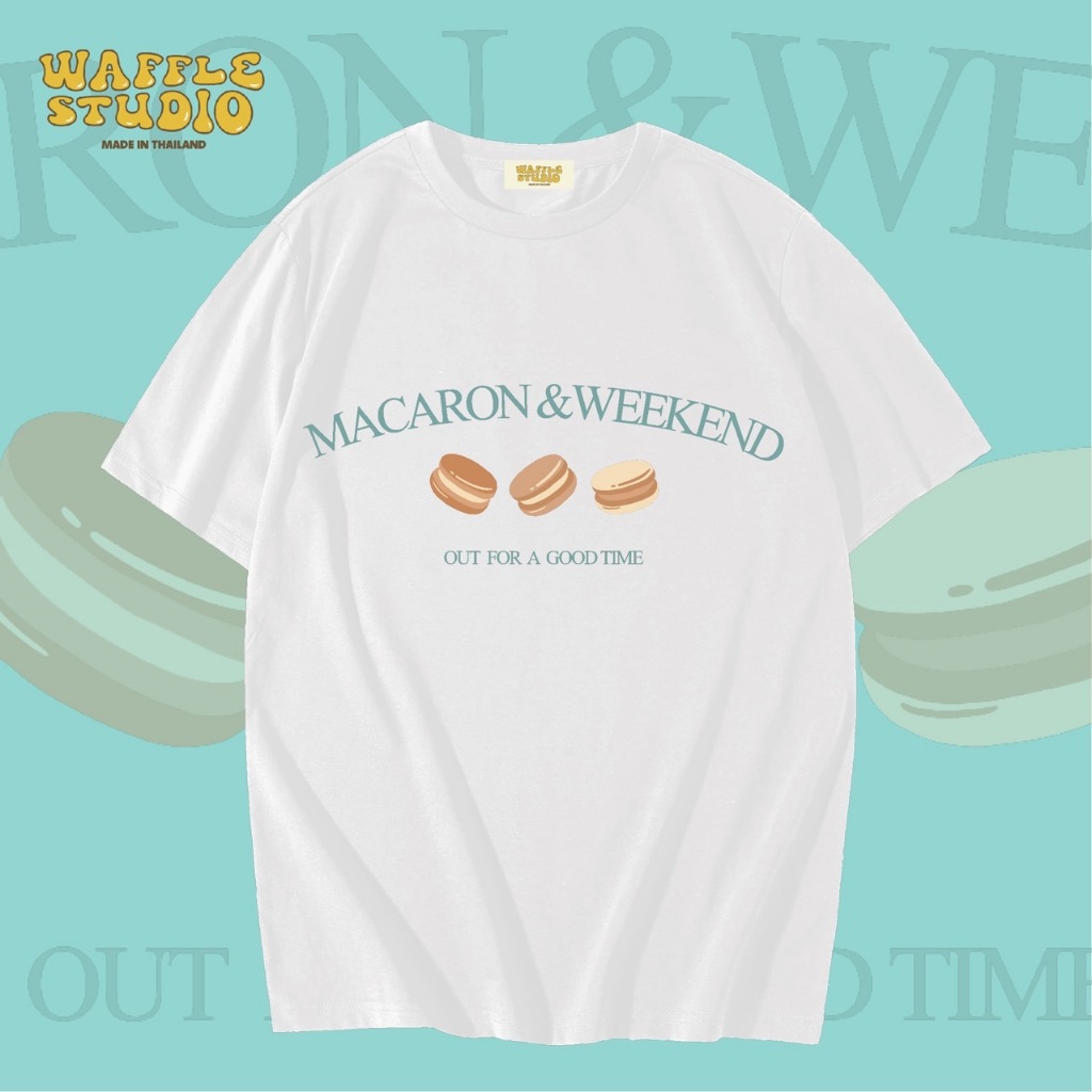 [ส่งฟรี ] WS0316 เสื้อยืดโอเวอร์ไซส์ เสื้อยืดเกาหลี ผ้าคอตตอน100% เสื้อยืด WAFFLE STUDIO