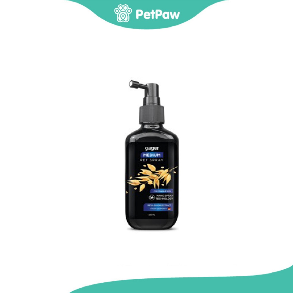 Gager (กาเจอร์) สเปรย์นาโนไคโตซาน เบต้า-กลูแคน ฉีดผิวหนังและขน สำหรับสุนัขและแมว 100 ml.(1pcs)