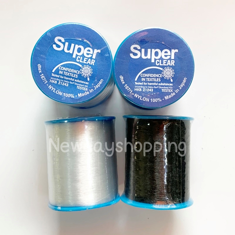 ด้ายล่องหน สีใส,สีดำ ยาว 500 m. (ญี่ปุ่น) พร้อมส่งจากไทย