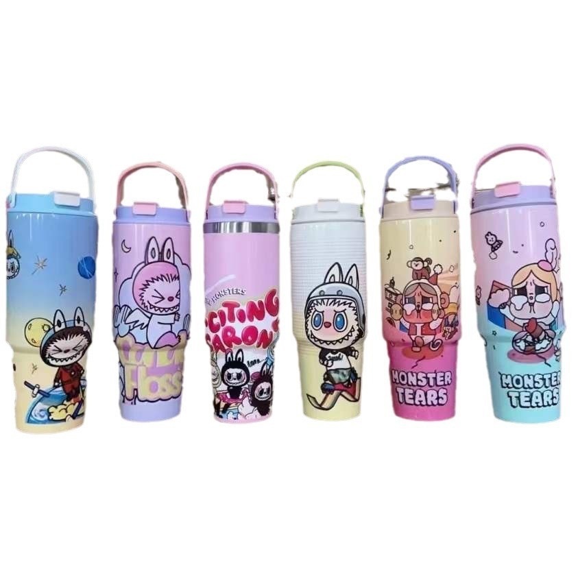 แก้วเก็บอุณหภูมิ แก้วเยติ สแตนเลส 304 ลายน่ารัก เก็บความเย็นได้นานถึง 12 ชม. ความจุ 900 ml.