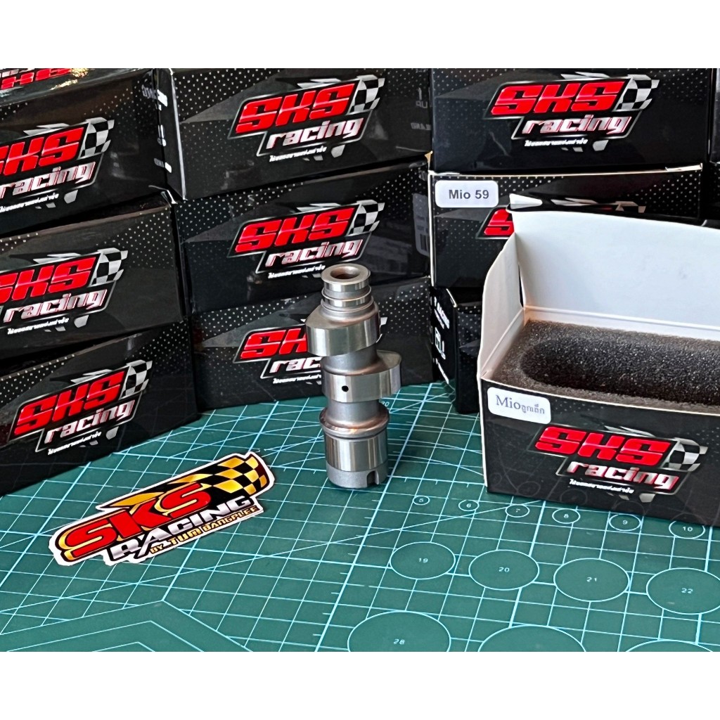 แคมแต่งมีโอ--ฟีโน่-นูโว SKS RACING ตั้งแต่ลูกเดิม-59mm. แถมฟรีสติ๊กเกอร์และบูทแคม