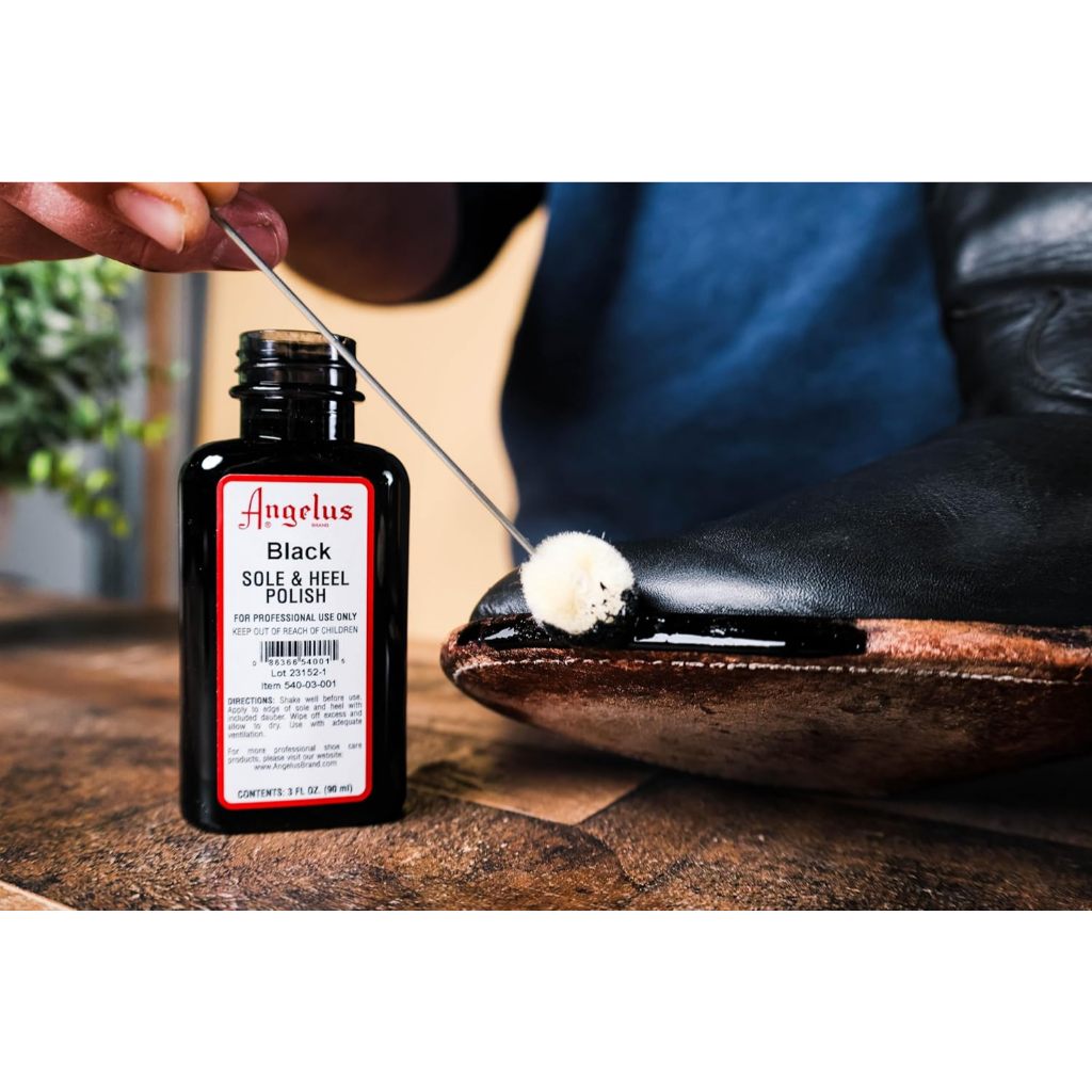 🥾Angelus Leather Sole & Heel Polish🥾น้ำยาขัดพื้นและส้นรองเท้า made in USA.