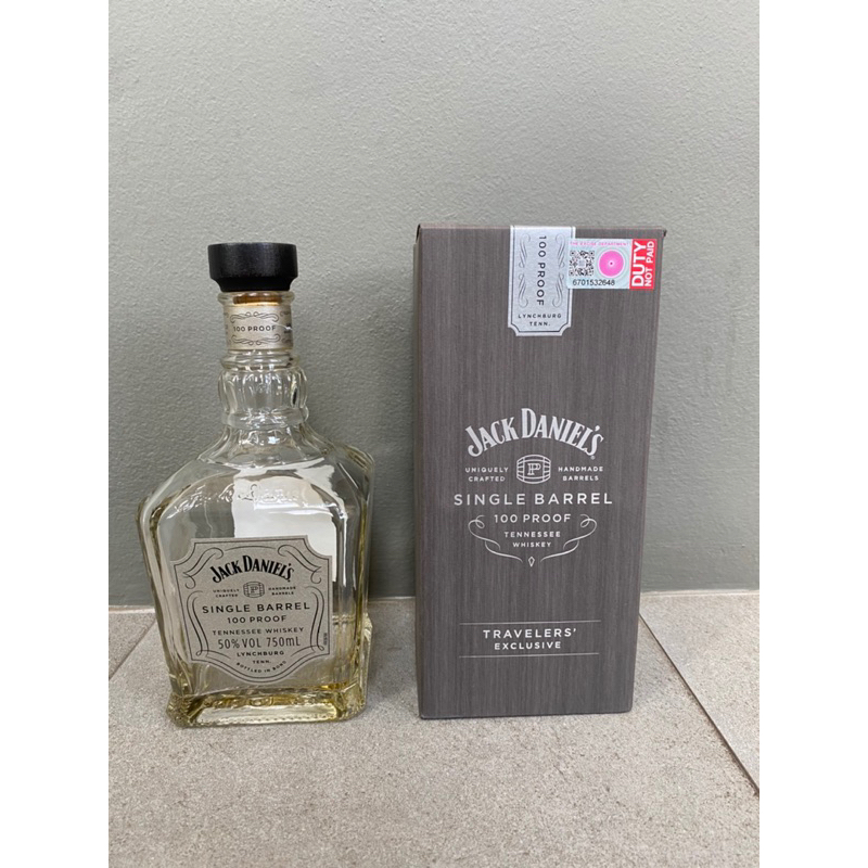 ขวดเหล้าเปล่า พร้อมกล่อง Jack Daniel 750 ml