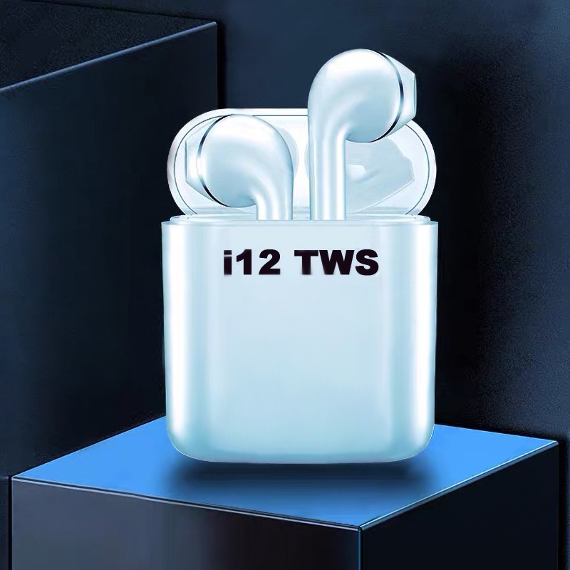 หูฟังไร้สายบลูทูธ หูฟังบลูทูธ 5.0 รุ่น i12 หูฟังแบบสอดหู พร้อมกล่องชารจ์ รองรับสมาร์ทโฟนทุกรุ่นi12 TWS เปิดและเชื่อมต่ออ