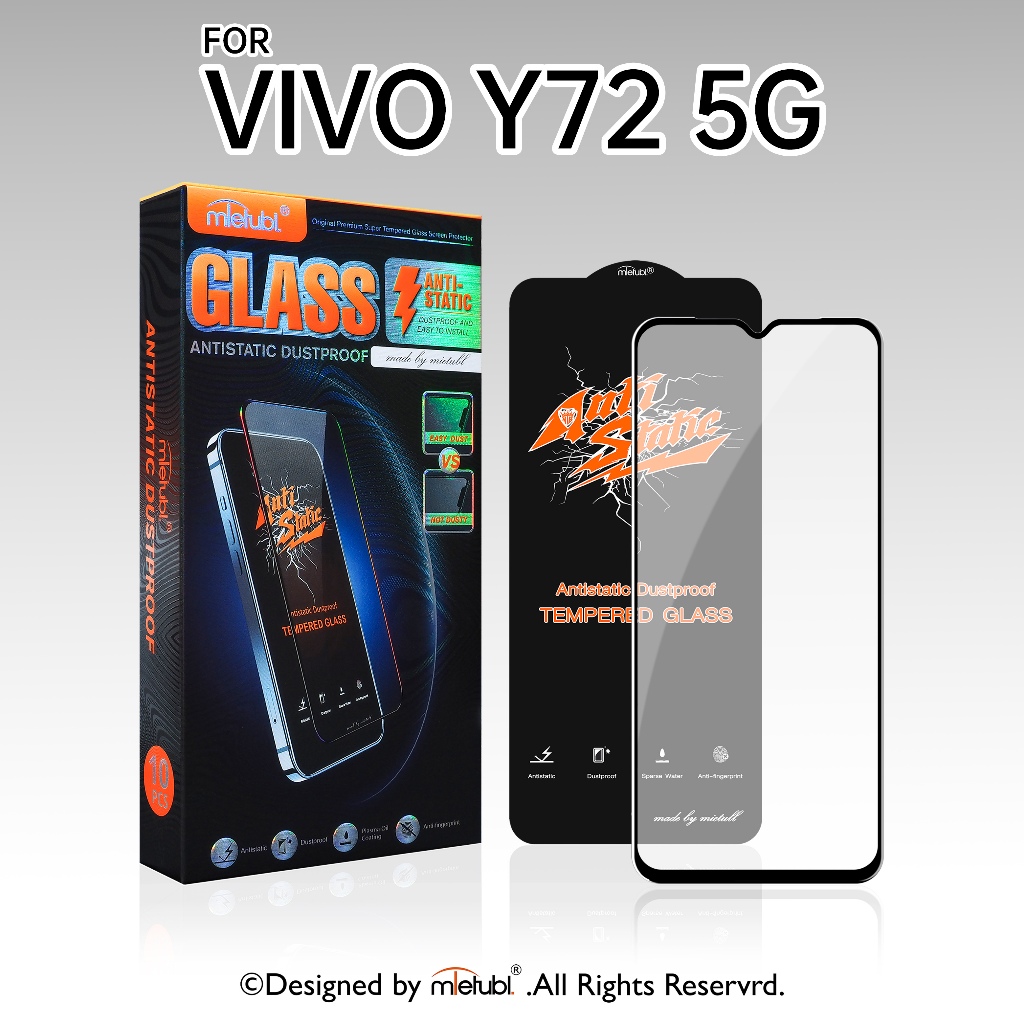 กระจกนิรภัย ฟิล์มไฮโดรเจล Mietubl FOR VIVO Y72 5G เต็มจอ