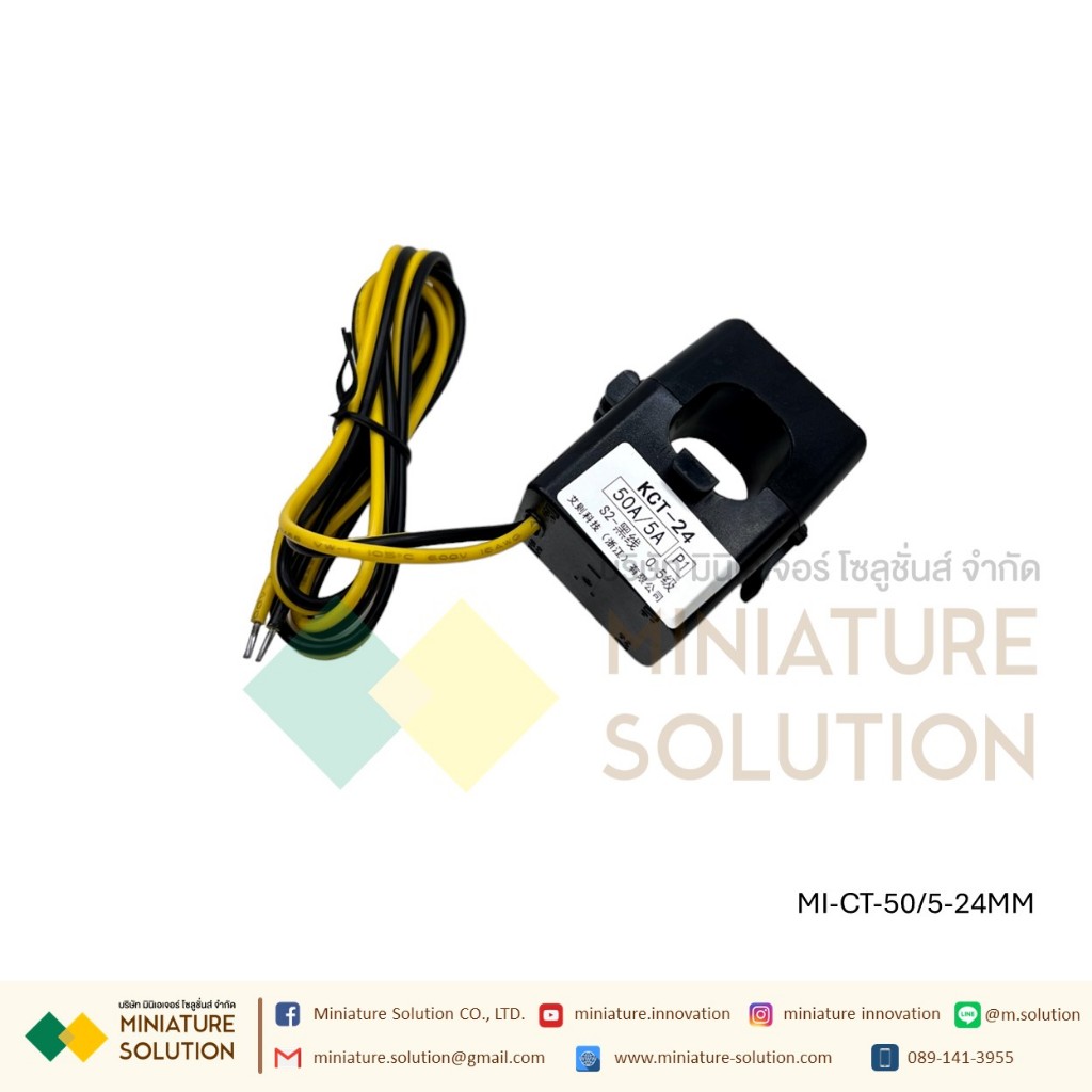 CT ขนาดเล็ก หม้อแปลงกระแสไฟฟ้า KT24/36/50 open current transformer 50/5A-2000/5A 0.5 class 16/24MM