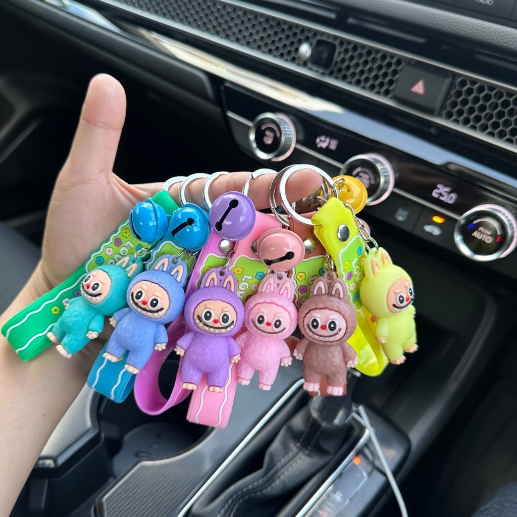 พร้อมส่งไทย พวงกุญแจลาบูบู้ Labubu จี้ตุ๊กตาน่ารัก PVC ป้องกันการสูญหาย สําหรับห้อยกระเป๋า ห้อยกุญแจ