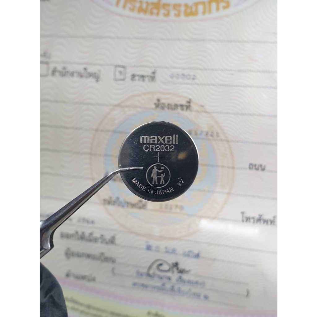 ถ่าน แบตรีโมท Toyota Forturner แท้ ตรงรุ่นล้าน% จากญี่ปุ่น (Maxell CR2032 แพ็ค1ก้อน)