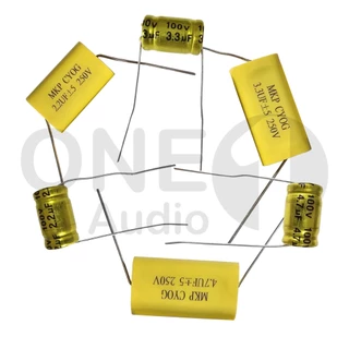 OneAudio C เสียงแหลม คาปาเสียงแหลม C ต่อดอกเสียงแหลม จำนวน 1 ชิ้น MKP 2.2uf 3.3uf 4.7uf 100V 250V FOR AUDIO ซีเสียงแหลมโ