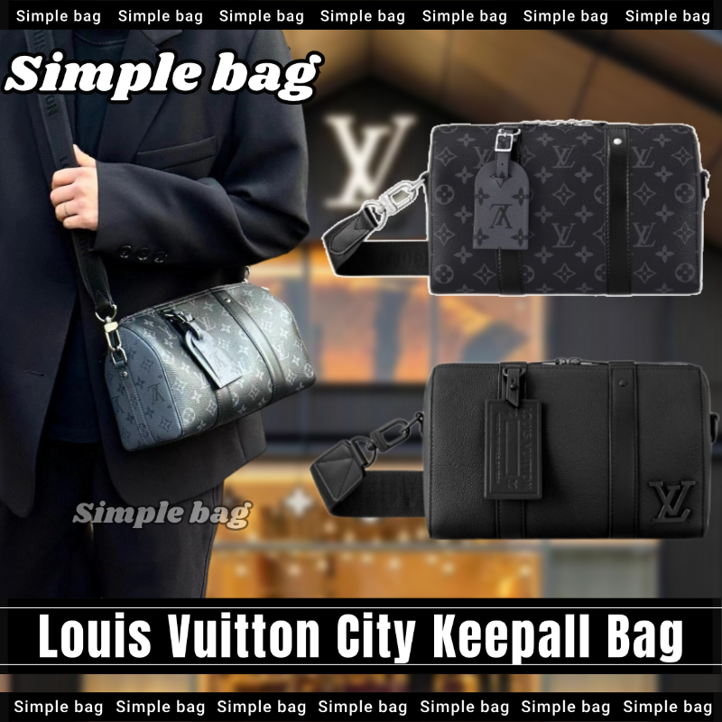 💯หลุยส์วิตตอง🍑Louis Vuitton City Keepall Shoulder bag LV กระเป๋า กระเป๋าสะพายเดี่ยว #Simple bag