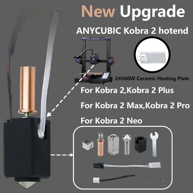 {{Upgrade}} Kobra2 hotend all metal ครบชุด