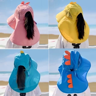 หมวกกันแดดเด็ก3-10 ปี ลายการ์ตูน น่ารัก ปีกใหญ่ ใส่ได้ทั้งเด็กชายและหญิง