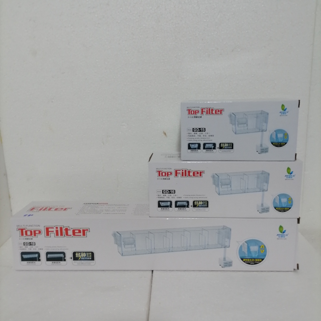 กรองบนตู้ปลา กรองแขวนตู้ ขนาด 10-36 นิ้ว