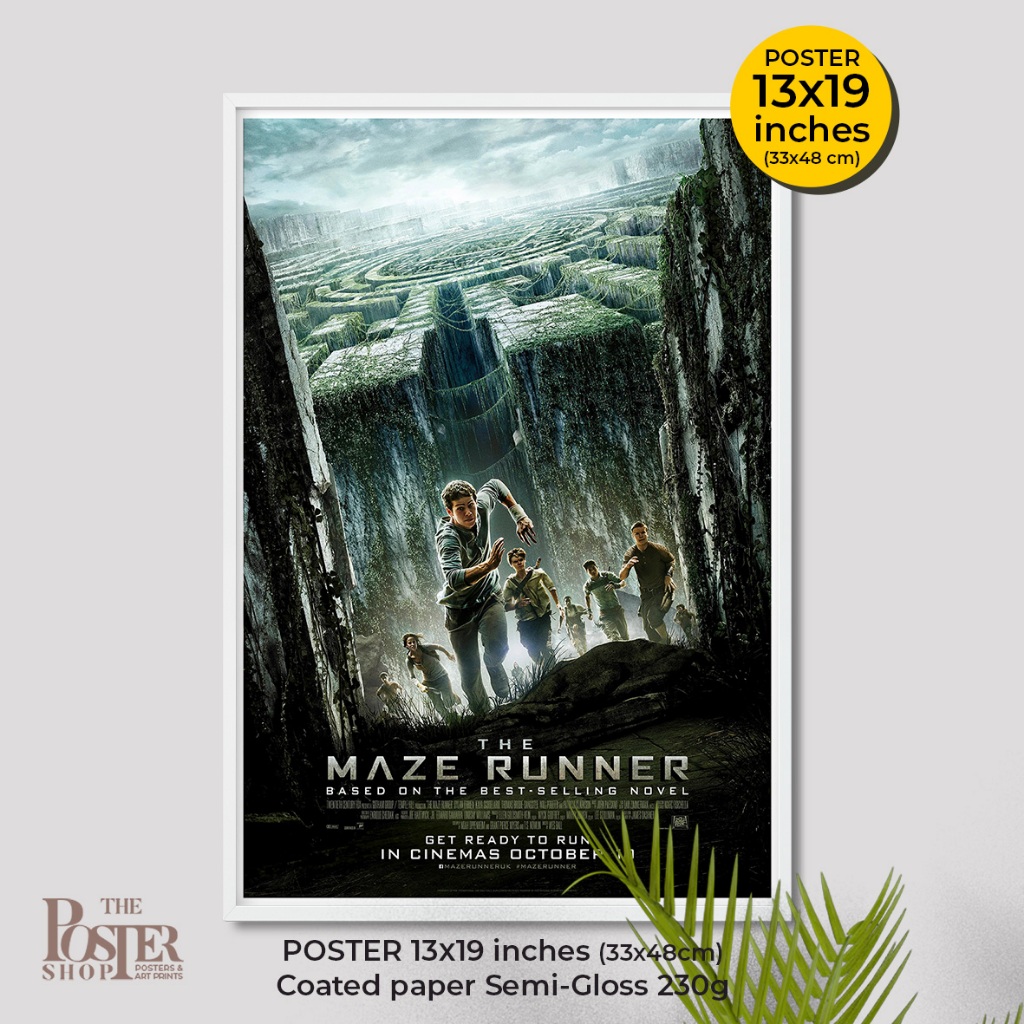The Maze Runner Poster  เมซ รันเนอร์ วงกตมฤตยู ทั้ง 3 ภาค ภาพขนาด 13X19 นิ้ว