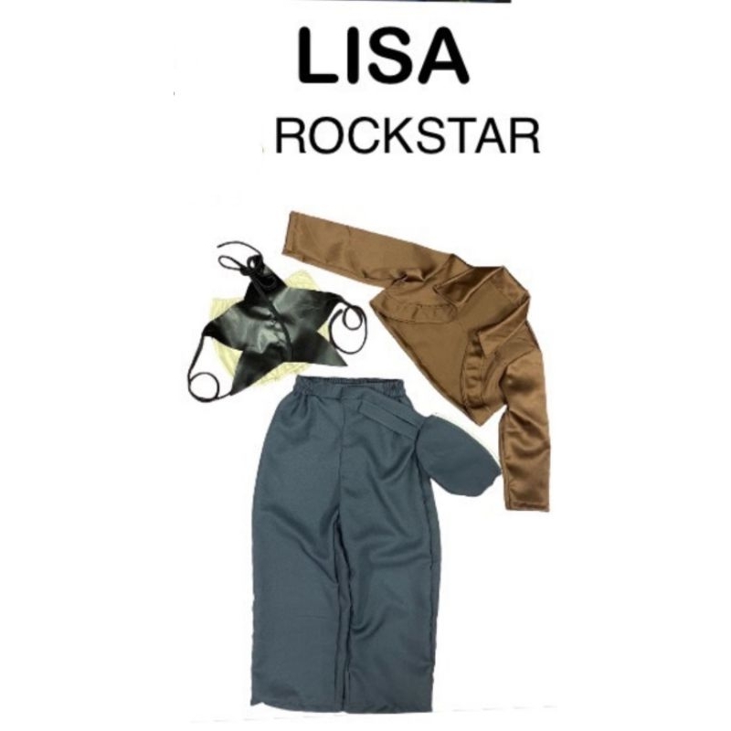 ชุดLisa Rockstarเด็ก (rocknroll) น้อง 2-10ปี คอสเพลย์ แฟนซี ชุดอาชีพเด็ก Lisa Rockstar แถมฟรี กะเป๋าสะพาย พร้อมส่ง