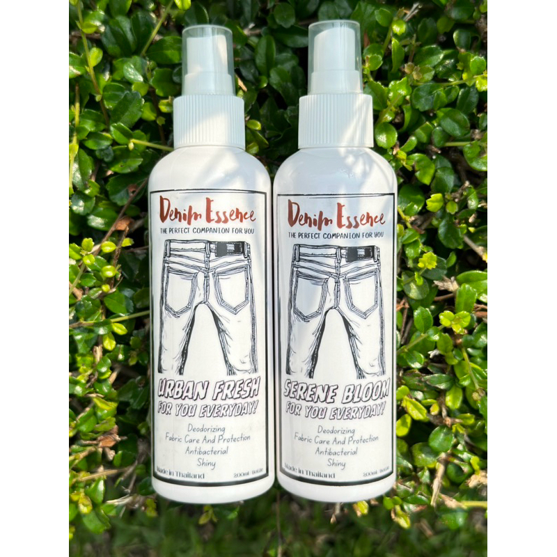 แพ็คคู่ Denim Essence Urban Fresh + Serene Bloom สเปรย์ดับกลิ่นกางเกงยีนส์ เสื้อผ้า เครื่องแต่งกาย ไ