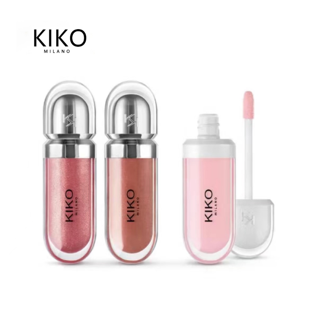 แท้ KIKO Mirror 3D Lip Gloss/KIKO glitter lip glaze 6.5ml