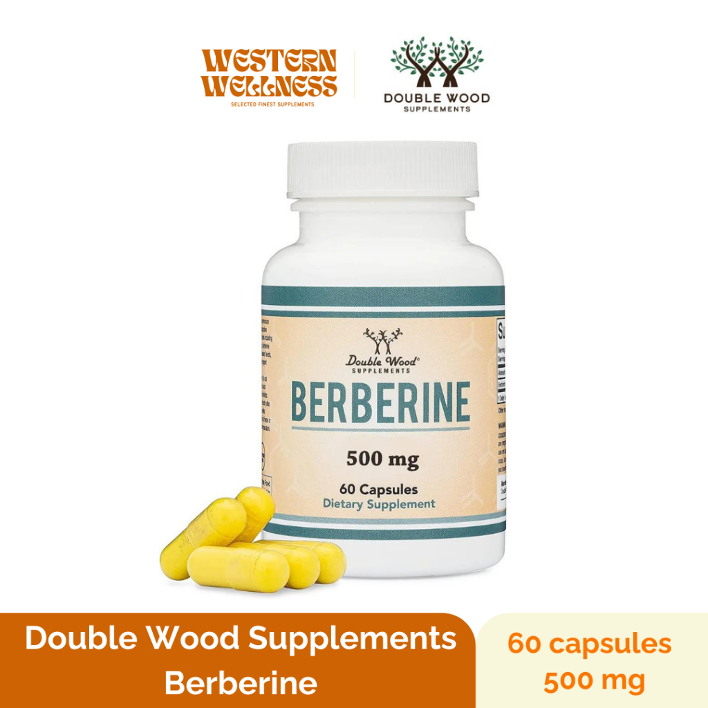 Berberine - Double Wood (500 mg - 60 Capsules) เบอร์เบรีน