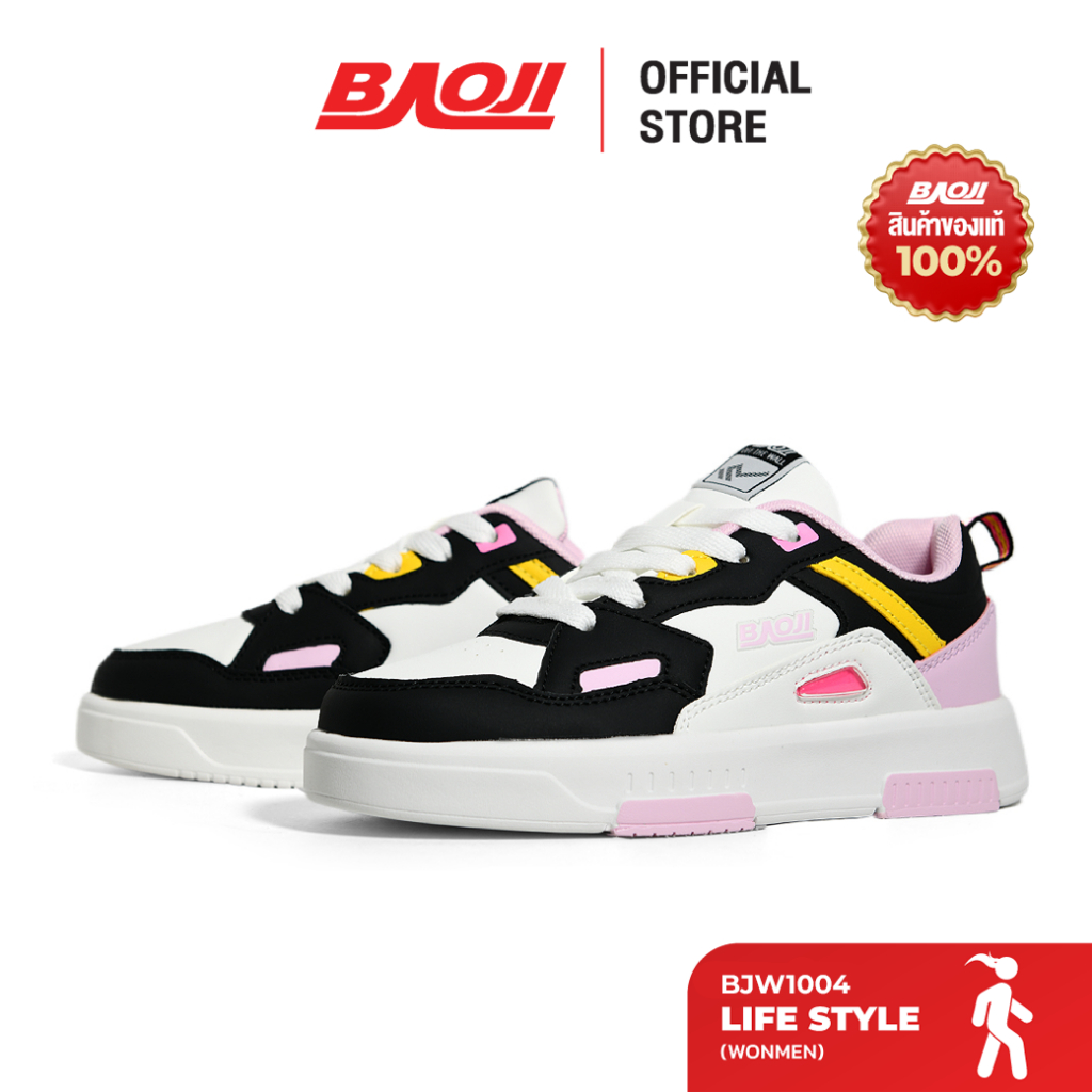 BAOJI บาโอจิ รองเท้าผ้าใบ รองเท้าไลฟ์สไตล์ผู้หญิง รุ่น BJW1004