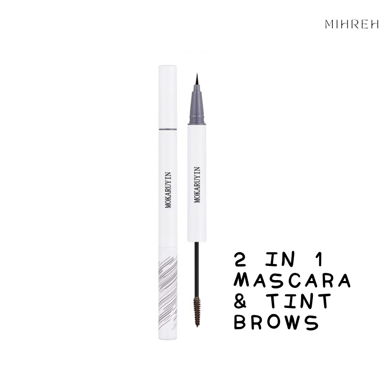 [6079](พร้อมส่ง) 2in1 Tint and Mascara Brows ทินท์ และ มาสคาร่า ปัดคิ้ว คิ้วเรียงเส้นฟุ้งสวย