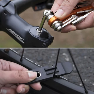 KADACHA Multi-Tools 15 in 1 ชุดเครื่องมือพกพา 15 ฟังก์ชั่นที่ใช้บ่อยๆ สำหรับจักรยาน พกพาง่าย สะดวก ครบการใช้งาน