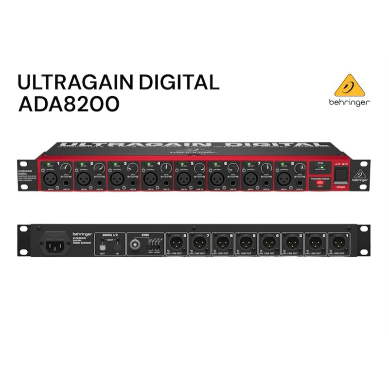 ออดิโออินเตอร์เฟส BEHRINGER ADA8200 ADAT Audio Interface