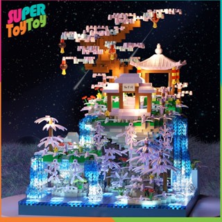 ตัวต่อ ดอกไม้ 2880ชิ้น บ้านต้นไม้ บ้านนางฟ้า อนุภาคขนาดเล็ก …