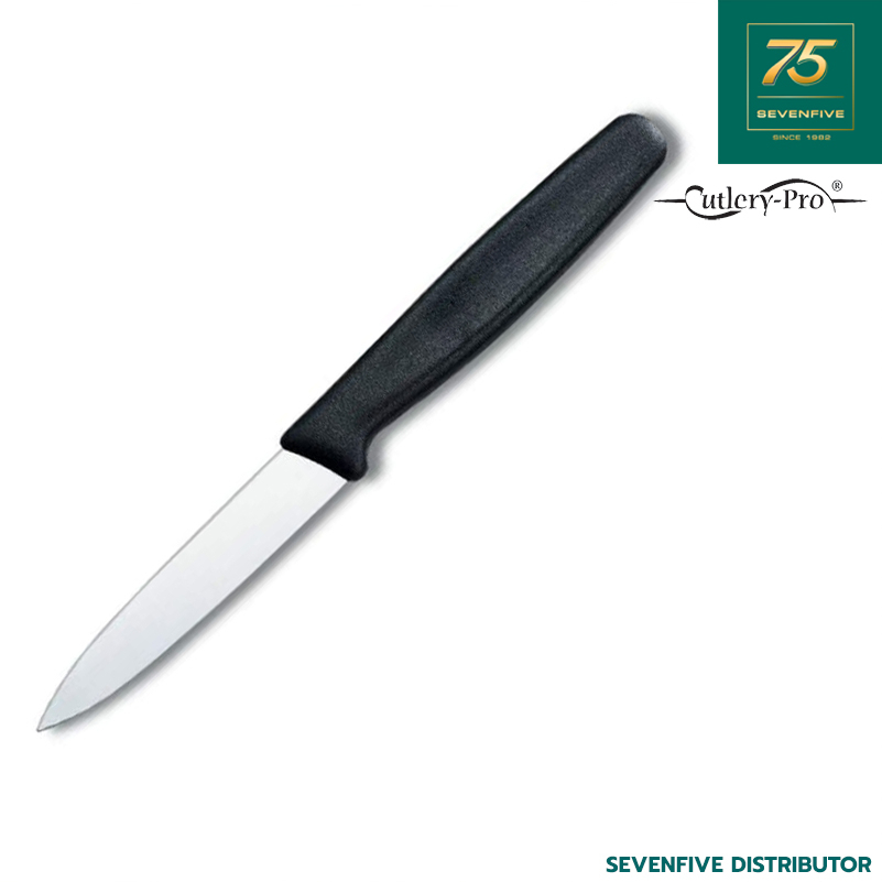 CUTLERY PRO มีดปอกผลไม้ มีดปอกเปลือก ใบมีดยาว3นิ้ว สีดำ CTP1-KB-06-80YD-BK