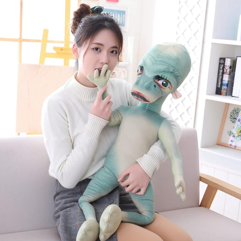 STN ตุ๊กตาเอเลี่ยนน่ารัก ผ้าฝ้าย PP สําหรับถ่ายรูป โซฟา