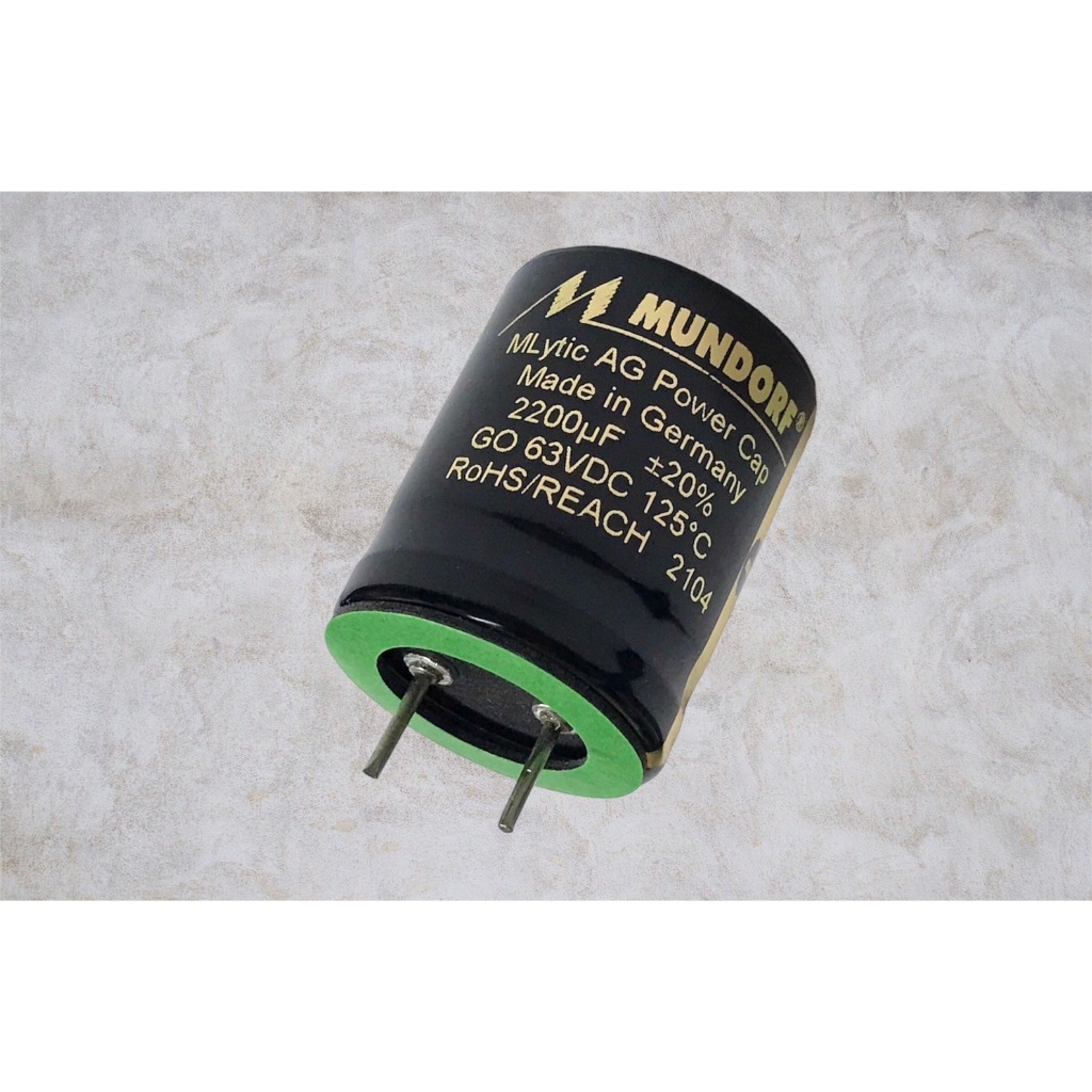 Mundorf Capacitor M -Lytic Audio Grade Power Cap ค่า 4700uF 40V, 2200uF  3300uF 4700uF 10000 63V 100