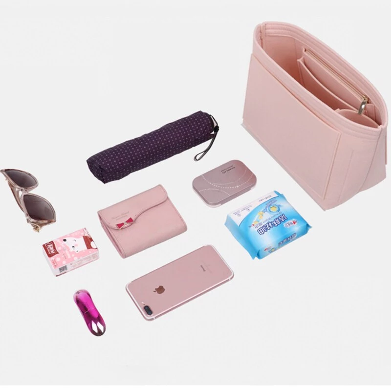 กระเป๋าใส่ผ้าสักหลาดเหมาะสำหรับ LONGCHAMP Long Handle Short Handle กระเป๋าสะพายข้างที่จัดแต่งหน้า Shaper Travel กระเป๋าด thumbnail 6