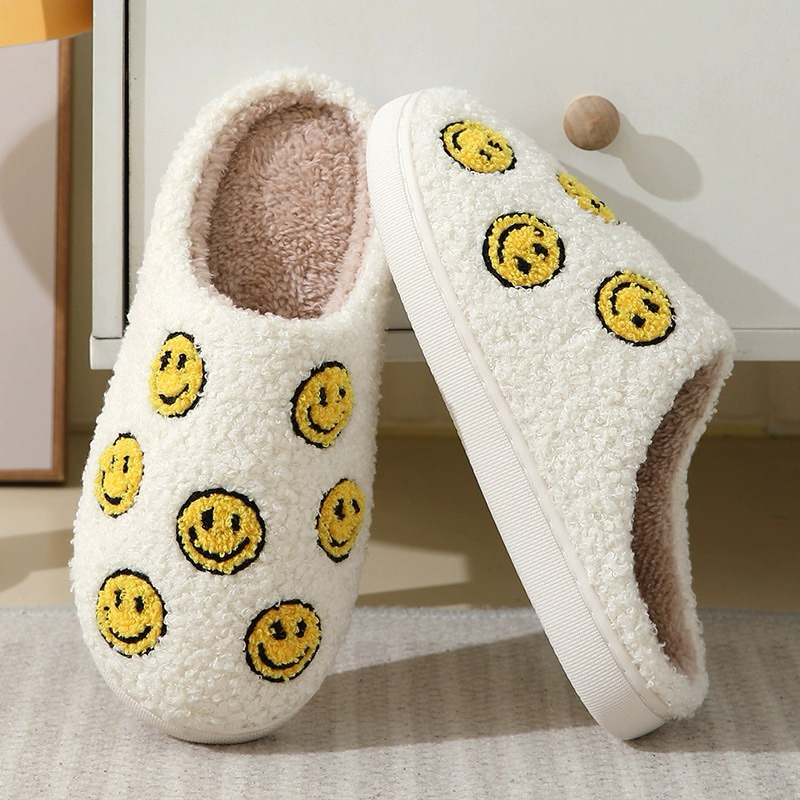 รองเท้า smiley ลายหน้ายิ้ม รองเท้าแตะใส่ในบ้าน รองเท้าใส่สบาย รองเท้ากันลื่น ราคา ถูกที่สุด ดีลบีเคเค แกลเลอรีภาพที่ 3