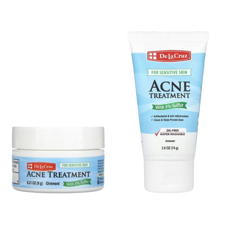 ส่งด่วน exp 2028 De La Cruz Acne Treatment 0.21 OZ Trial Size