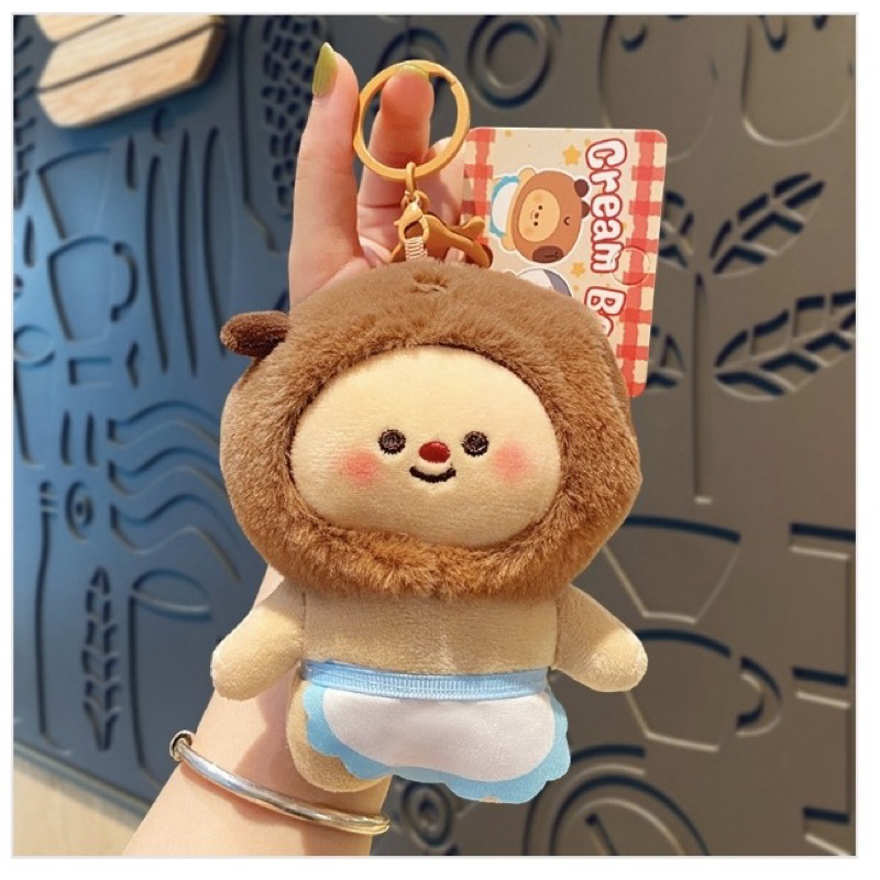 พร้อมส่ง 𝙉𝙀𝙒 𝘼𝙍𝙍𝙄𝙑𝘼𝙇𝙎 พร้อมส่ง CREAM BEAR KEYCHAIN