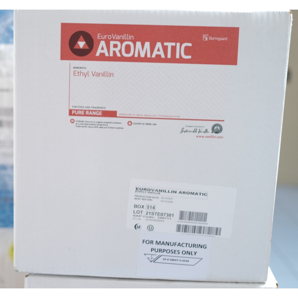 Euro Vanillin Aromatic @1kg วนิลินผง