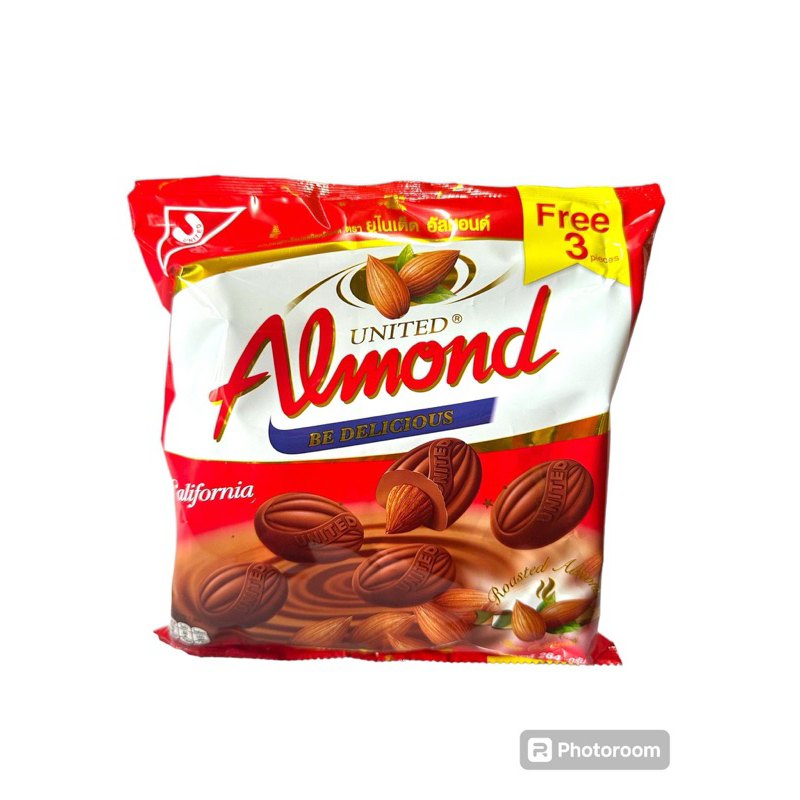 United Almondช็อคโกแลตเคลือบอัลมอล45เม็ด