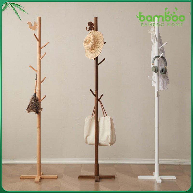 🎋ที่แขวนกระเป๋า ไม้แขวนผ้าทรงต้นไม แขวนกระเป๋า ตั้งพื้น แขวนหมวก 175ซม Coat Rack