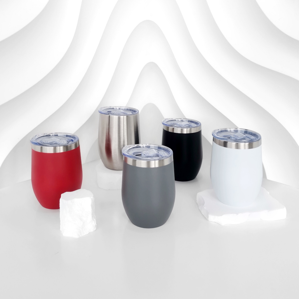 แก้วเยติทรงไข่ แก้วกาแฟ แก้วน้ำเก็บความเย็น สแตนเลส304 ขนาด350ml. | Smileylife Shop