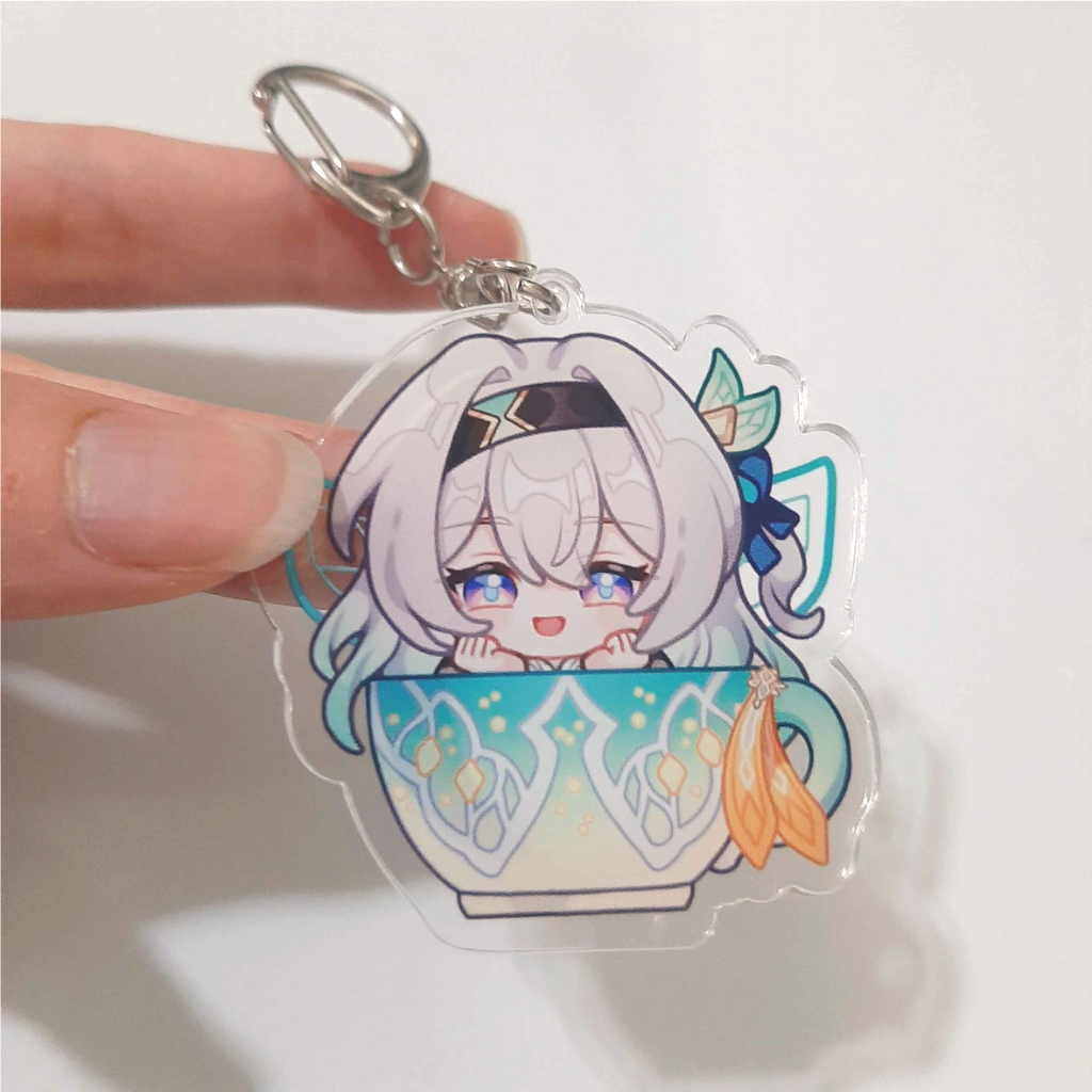 พวงกุญแจอะคริลิก5cm แฟนอาร์ต รางดาว (Honkai Star Rail) | set แก้ว Robin Firefly Jiaoqiu Kafka Boothill Argenti Sparkle