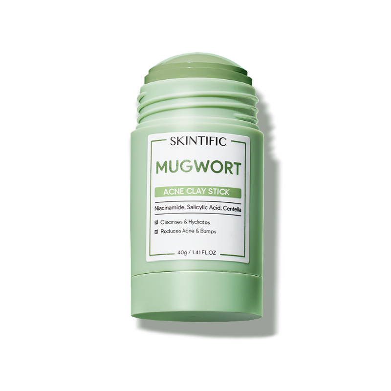 🔥โค้ดลด 20-25 % ไลฟ์สด🔥SKINTIFIC Mugwort clay acne mask มาส์กโคลนแบบแท่งที่ช่วยเ