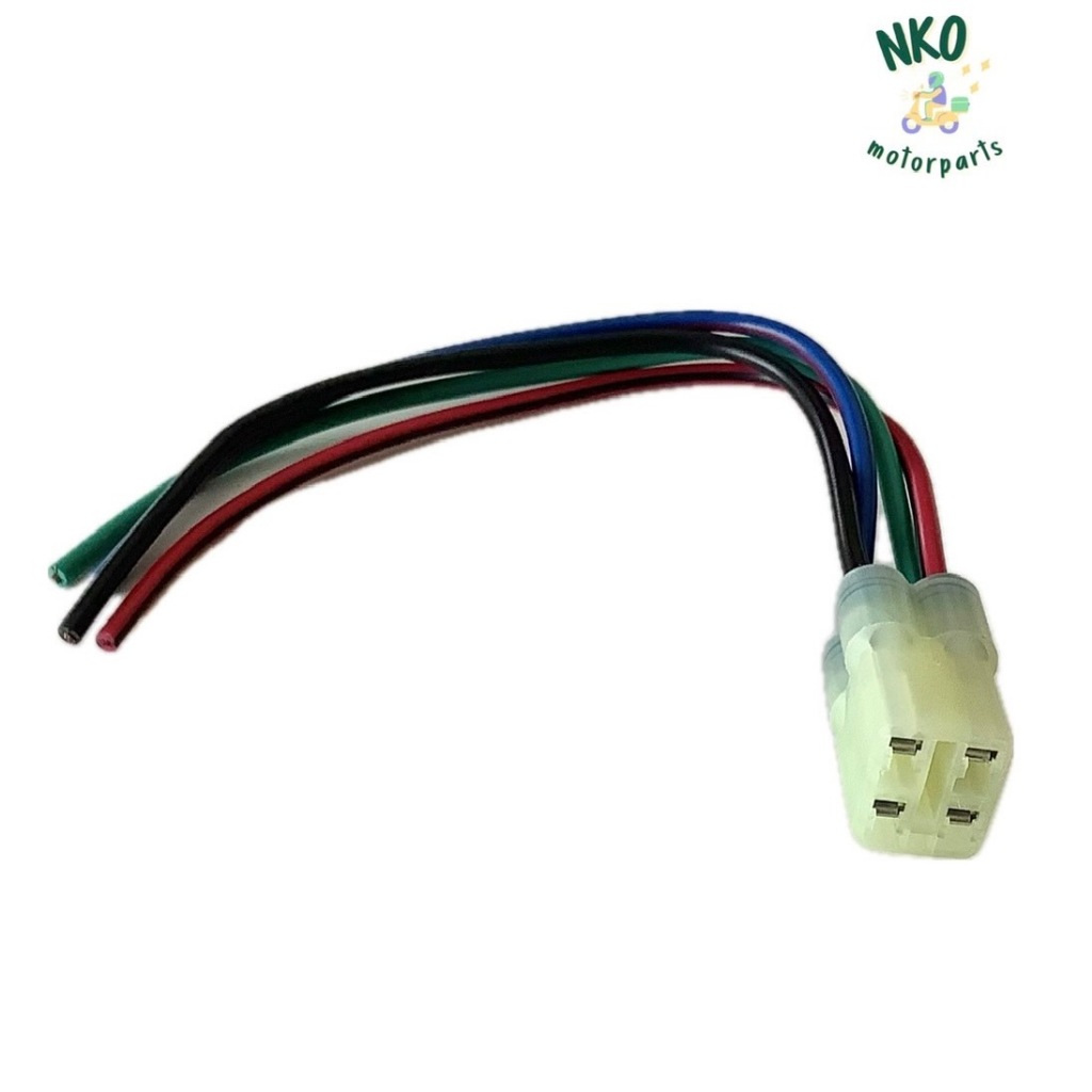 ปลั๊กต่อกล่อง CDI DASH LS125 (4 สาย) แดช รุ่นเก่า แอลเอส ปลั๊คสายกล่องไฟ ปลั้กเสียบกล่อง ซีดีไอ cdi plug (ส่งฟรี-ส่งไว)