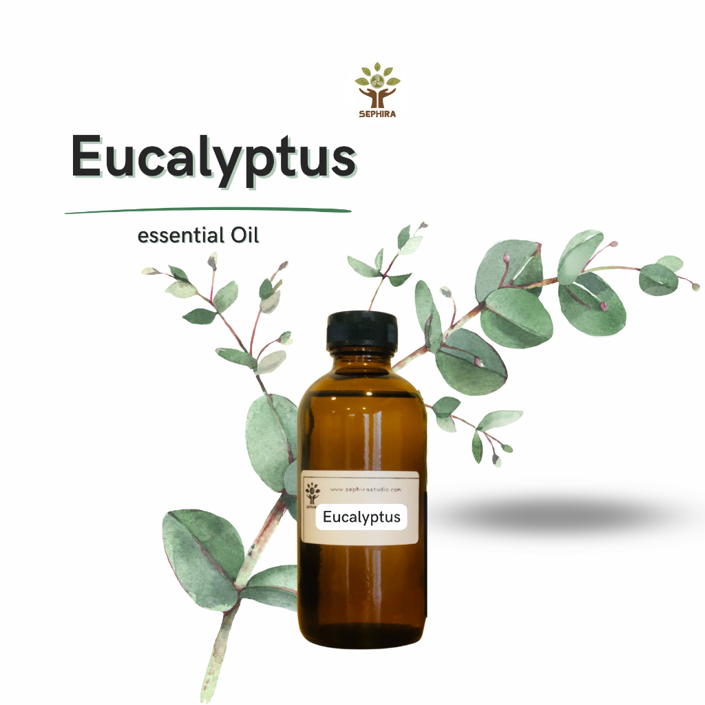 น้ำมันหอมระเหย ยูคาร์ลิปตัส Eucalyptus ESSENTIAL OIL หยดตะเกียง ผสมทำสบู่ ทำโลชั่น ทำเทียน