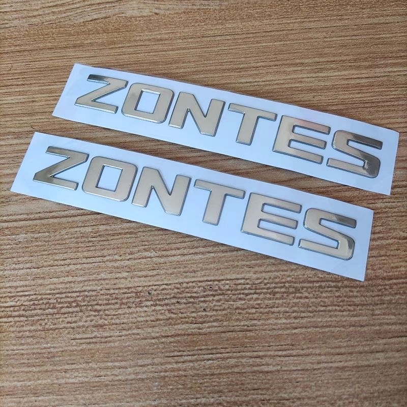Zontes โลโก้ ตัวนูนโครเมี่ยม