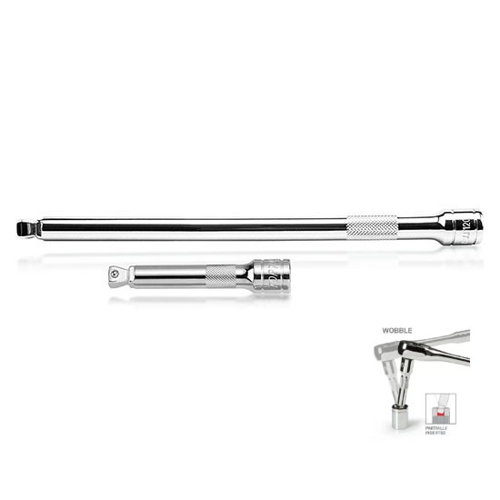 CAAF Series ข้อต่อบล็อก ปรับองศา 1/4",3/8",1/2" TOPTUL Wobble Extension Bar (Knurled Grip)