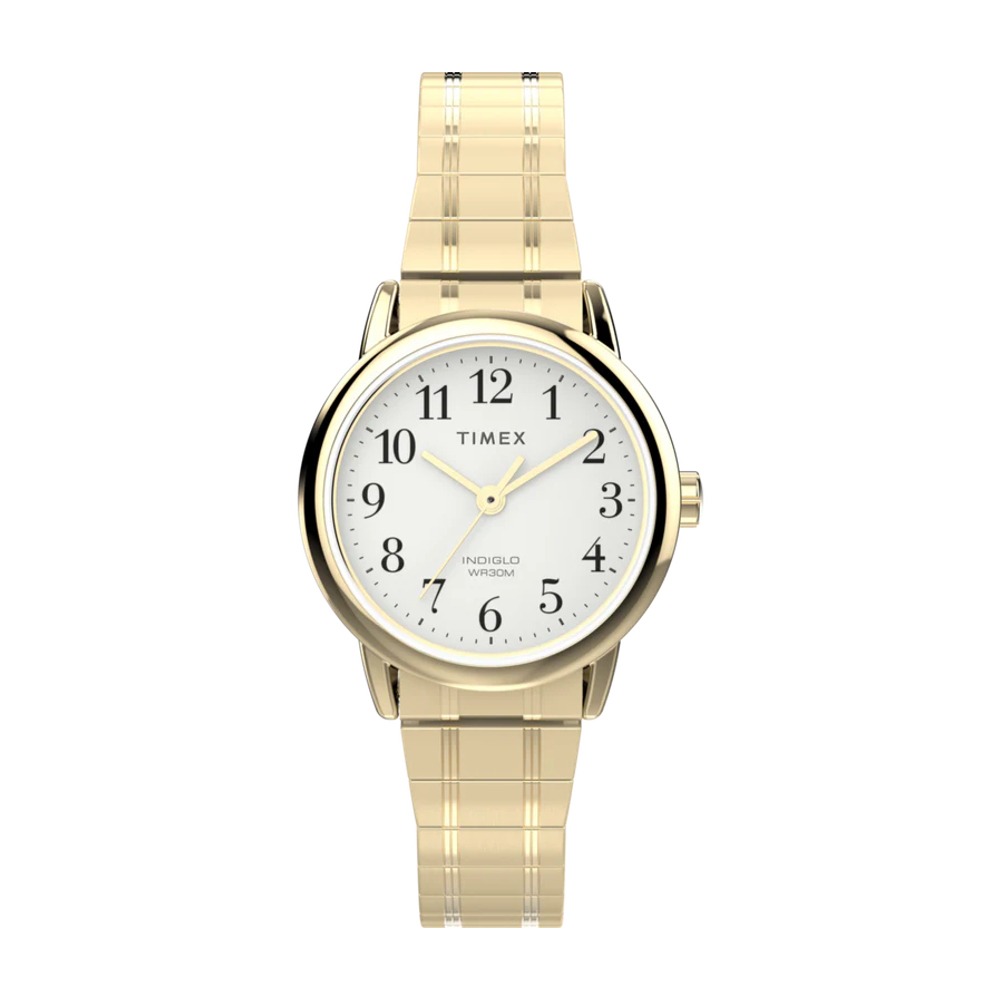 Timex TW2W52400 Easy Reader 25mm Stainless Steel Expansion Band Watch นาฬิกา นาฬิกาข้อมือ นาฬิกาข้อมือผู้หญิง
