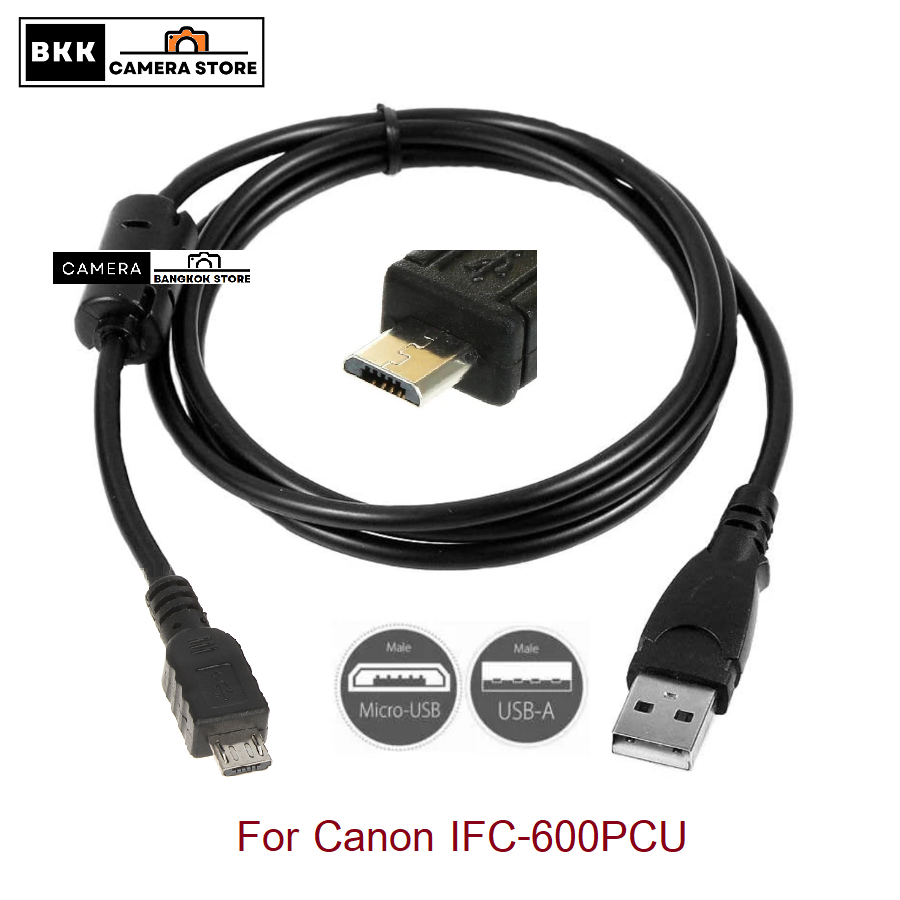 สายลิ้ง สายชาร์จกล้อง Canon EOS M50 M50ii  M6 G5x G7xii EOS 90D 850D  200dii sx740hs รหัส IFC-600PCU