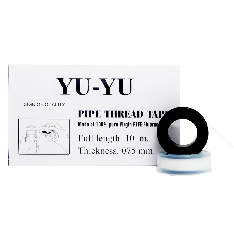 🔹YU-YU🔹 เทปพันเกลียว เทปดำ(1ม้วน) YU-YU ของแท้