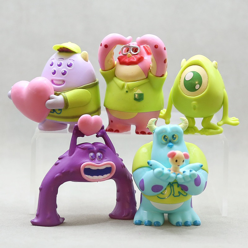 โมเดล กาชาปอง ของสะสม อนิเมชั่น: ตัวการ์ตูน Monster University แก็งอูชมา แคปปา(เซ็ต 5 ตัว)