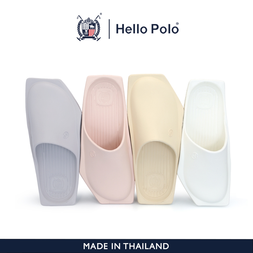 Hello Polo ผู้หญิง รองเท้าอุ้งเท้าแมว กันลื่น ทนต่อการสึกหรอ แฟชั่น พื้นหนา พื้นนุ่มมาก เบาสบาย ในร่มและกลางแจ้ง HP8032